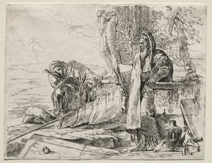 Divers caprices : Le philosophe tenant un livre - Giovanni Battista Tiepolo