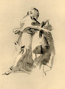 Femme se penchant vers la droite mais regardant en haut, milieu du 18e siècle, 1928