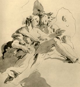 Zéphyr et Flora, milieu du 18ème siècle, 1928 - Giovanni Battista Tiepolo