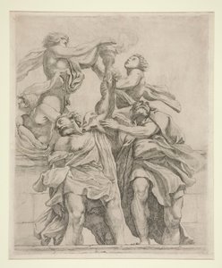 Deux apôtres et trois anges - Giovanni Battista Vanni