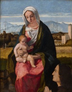 Madone et enfant avec donateur