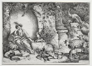 La Mélancolie, vers 1660-1665 - Giovanni Benedetto Castiglione