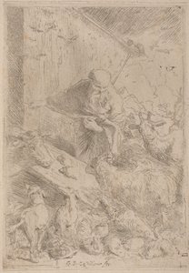Noé et les animaux entrant dans l
