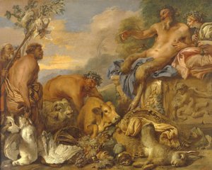 Satyres apportant leurs cadeaux, début des années 1640