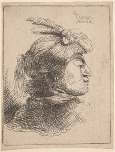 Petite tête orientale - Giovanni Benedetto Castiglione