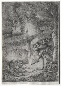 La découverte des corps des saints Pierre et Paul - Giovanni Benedetto Castiglione