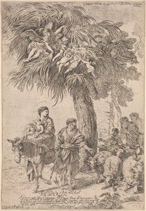 La fuite en Égypte - Giovanni Benedetto Castiglione
