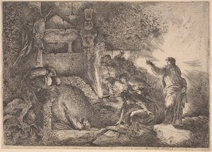 La Résurrection de Lazare - Giovanni Benedetto Castiglione