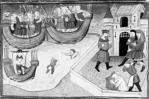Décaméron, Gerbino aborde le navire de la fille du roi de Tunis; Gerbino est décapité. Quatrième journée, nouvelle 4 - Giovanni Boccaccio