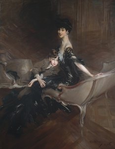 Consuelo Vanderbilt, duchesse de Marlborough, et son fils, Lord Ivor Spencer-Churchill