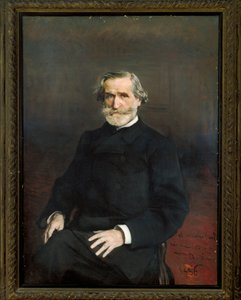 Italie, Portrait du compositeur italien Giuseppe Verdi