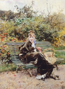 Sur un banc dans le Bois, Hyde Park - Giovanni Boldini
