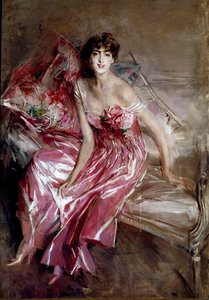 Portrait de Madame Olivia Concha de Fontecilla ou la Dame en rose