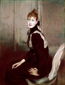 Portrait de la marquise Franzoni. Peinture de Giovanni Boldini (1842-1931)