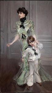 Portrait de la signora Hugo et de son fils, 1898 - Giovanni Boldini