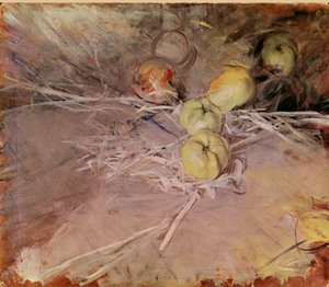 Nature morte de pommes Calville