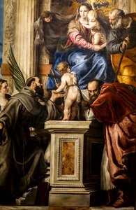 Madone et Enfant avec des Saints