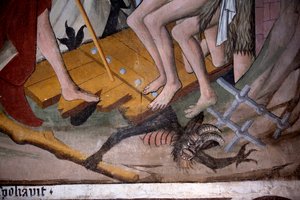 Descente aux enfers, c.1492 (fresque) (détail)