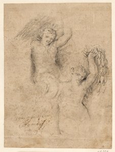 Une néréide et un satyre - Giovanni Coli