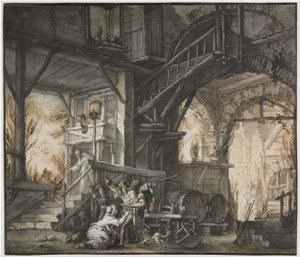 Scène de théâtre, vers 1775-1776