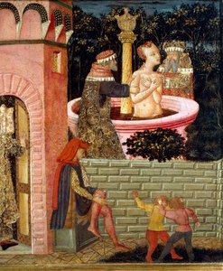 Histoires de Suzanne, vers 1450, panneau avant d