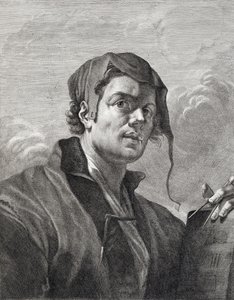 Gerrit van Honthorst (1590-1656), gravé par Cosimo Mogalli (1667-1730)