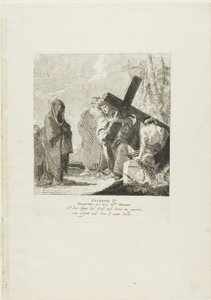 Le Christ rencontre sa mère, planche 4 du chemin de croix - Giovanni Domenico Tiepolo