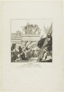 Le Christ est condamné à mort, planche 1 du chemin de croix - Giovanni Domenico Tiepolo