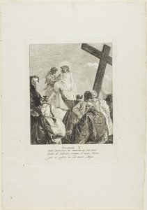 Le Christ est dépouillé de ses vêtements, planche dix du chemin de croix - Giovanni Domenico Tiepolo