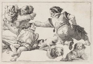 Nains et chiens - Giovanni Domenico Tiepolo