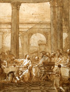Festin dans la maison de Simon - Giovanni Domenico Tiepolo