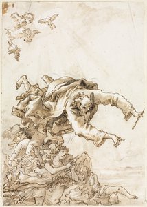 Dieu le Père avec des anges et des chérubins