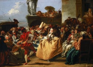 Scène de carnaval ou Le Menuet. 1745/50