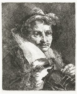Homme avec moustache et casque (Collection de têtes)