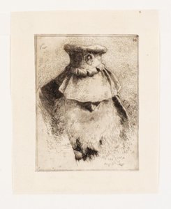 Homme avec un grand chapeau