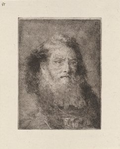 Vieil homme à tête nue, de la Raccolta di Teste (Collection de têtes) - Giovanni Domenico Tiepolo