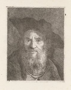 Vieil homme avec un chapeau, de la Raccolta di Teste (Collection de têtes)