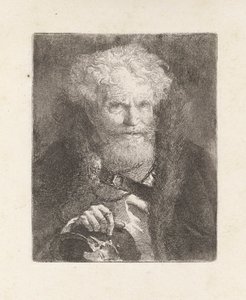 Vieil homme avec un casque, de la Raccolta di Teste - Giovanni Domenico Tiepolo
