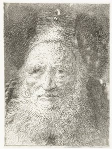 Vieil homme avec bonnet de fourrure (Collection de têtes)