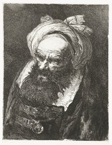 Vieil homme avec un turban - Giovanni Domenico Tiepolo