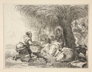 Saint Joseph adorant l