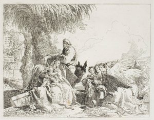 Le Repos pendant la fuite, planche treize de La Fuite en Égypte