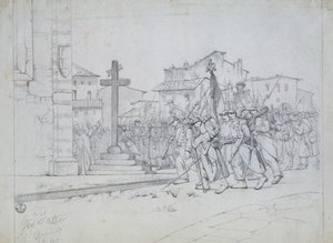 Entrée des troupes françaises à Livourne - Giovanni Fattori