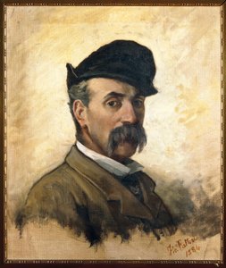 Italie, Florence, Autoportrait à 59 ans - Giovanni Fattori