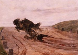 Homme pris par un étrier