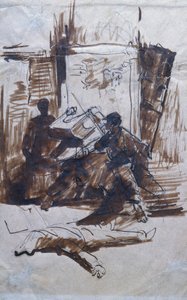 Soldats en action dans une maison