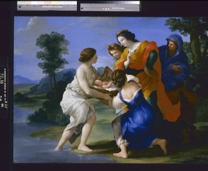 La découverte de Moïse - Giovanni Francesco (1610 62) Romanelli
