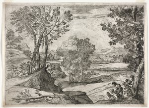 Paysage avec une famille