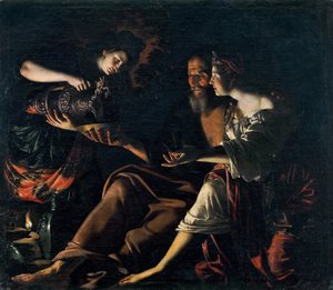Loth et ses filles, 1617