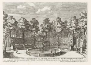 Fontaine dans la Villa Borghese à Rome - Giovanni Francesco Venturini